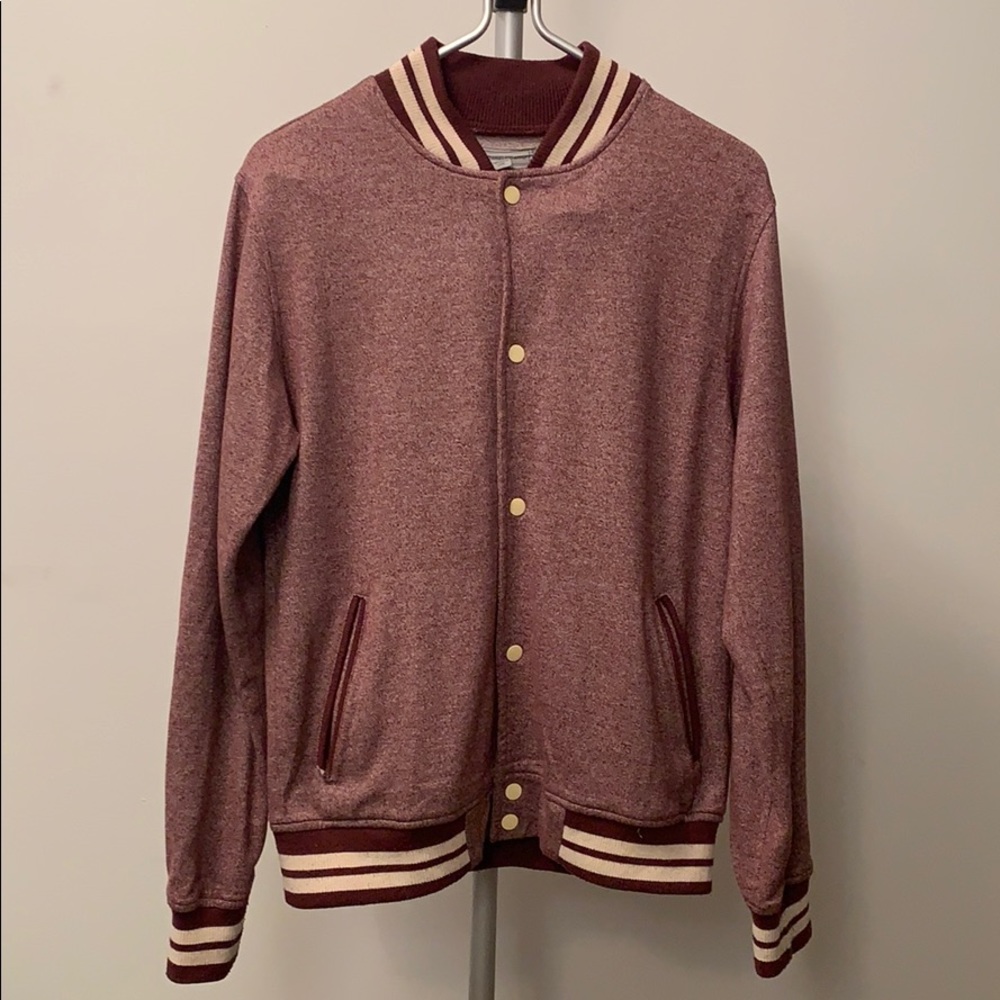 Charles And A Half Red Varsity Bomber Jacket